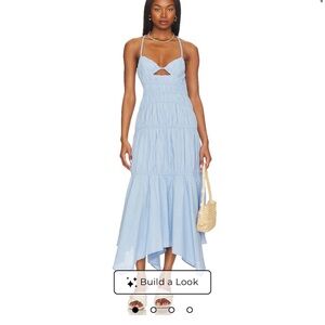 SNDYS Tahlia Blue Maxi Dress